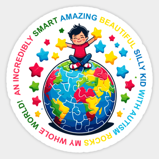 Joyful World Embrace: Mind Body Balance Sticker